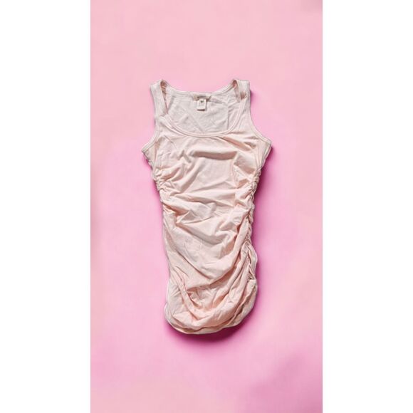 Sundance Dress Women’s Small Pink Fitted Ruched Sleeveless Tank Dress Stretch - Picture 2 of 3